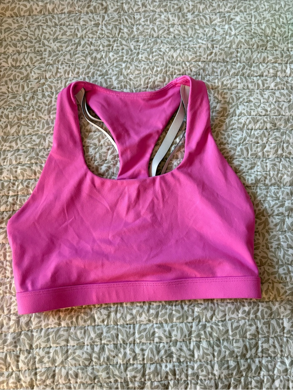Fabletics Hot Pink Racerback Sports Bra